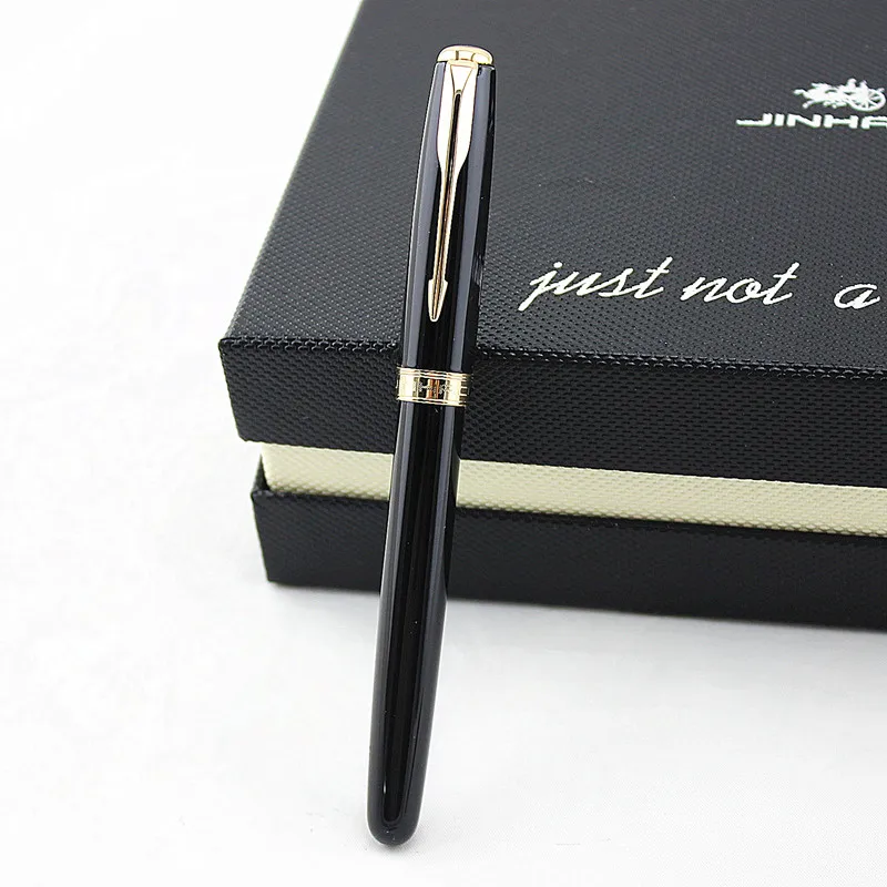 Ручка перьевая Jinhao из нержавеющей стали роскошная брендовая чернильная ручка с