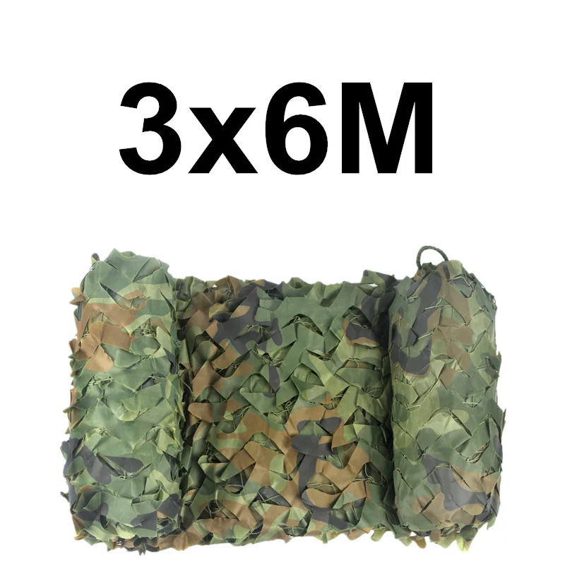 Woodland WELEAD 3х6 м усиленная камуфляжная сетка военный Белый Черный Синий Песок для сада тени скрытый сетка камуфляжная сетка 3x6 6x3 3*6 м 6*3 м - Цвет: Woodland