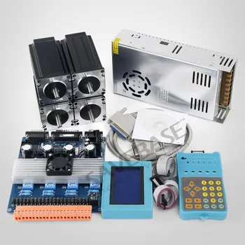 

ENGMATE 4 Axis CNC Kit TB6600 Driver HB Nema23 389oz-in Motor 24V PSU For DIY