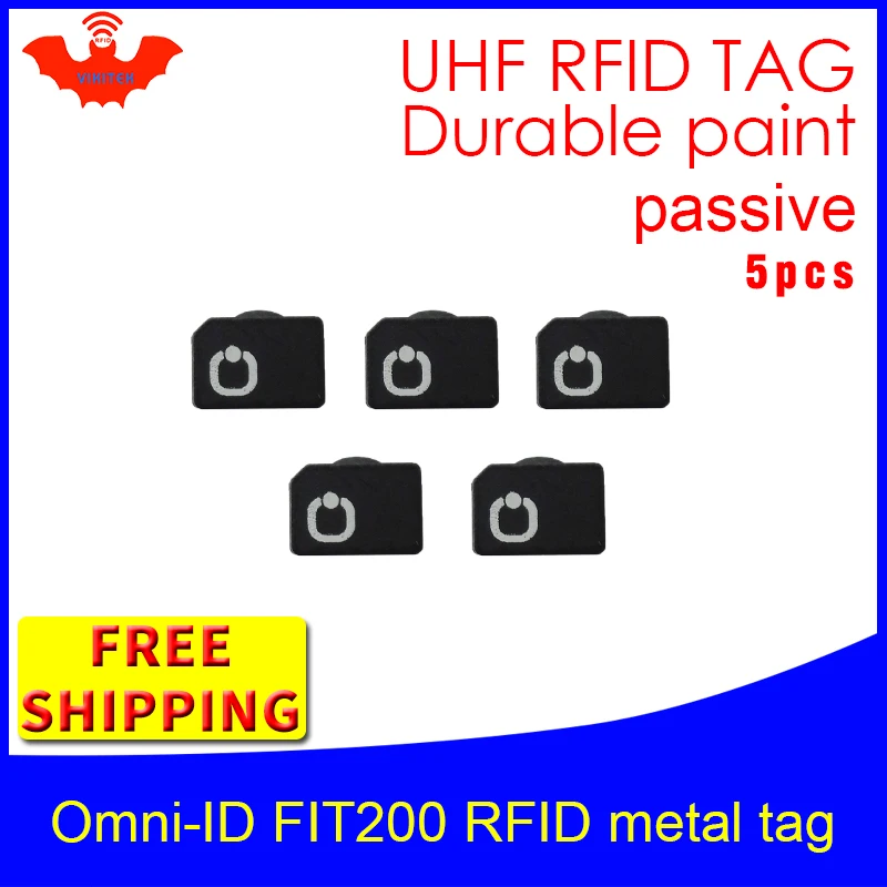 UHF RFID Метка omni ID fit200 915 МГц 868 Alien Higgs3 EPC 5 шт. Бесплатная доставка прочная краска