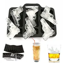 Пистолет пуля граната производство пластик большой мороженое Ванна набор пистолет-инструмент в форме льда Куб лоток Плесень Для вечерние напитки барная посуда