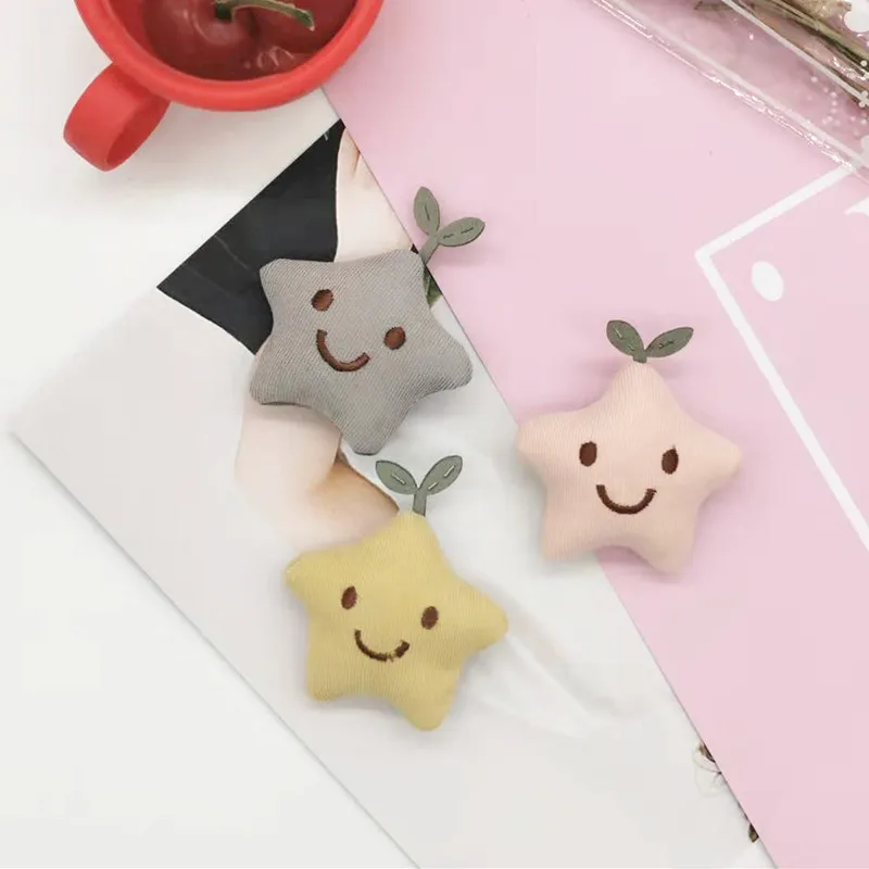 10pcs/lot DIY Handmade Cute star Padded Patches Appliques For Clothes Sewing Supplies DIY Hair Decoration