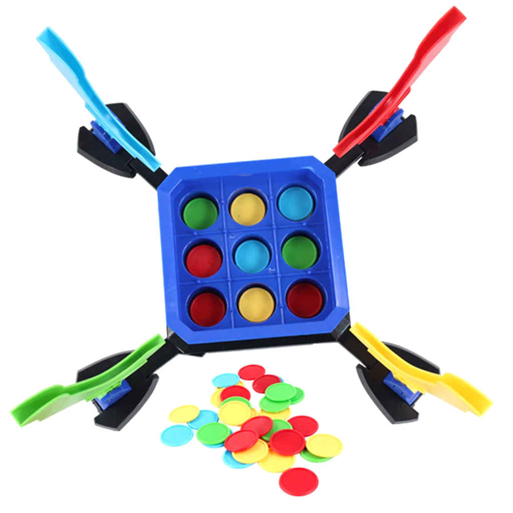 

DIY Assembling Children Three-in-a-Row Sliding Discs Board Game Kids Baby Educational Toy Party Bag Fillers Play Activity