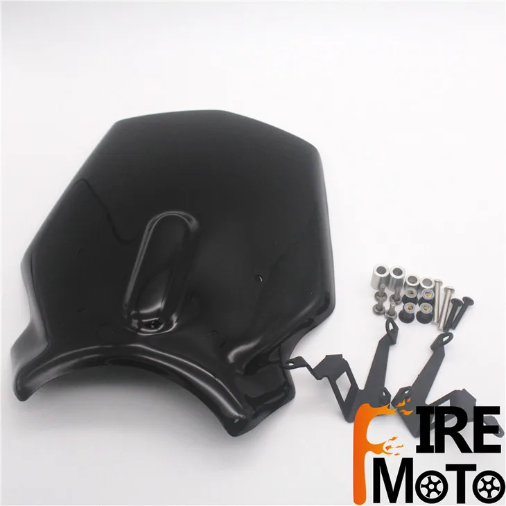 Для HONDA CB125R CB300R NEO Sports Cafe CB 125R CB 300R 18'-19' мотоцикл кафе двигатель лобового стекла ветрового стекла дефлектор - Цвет: Black