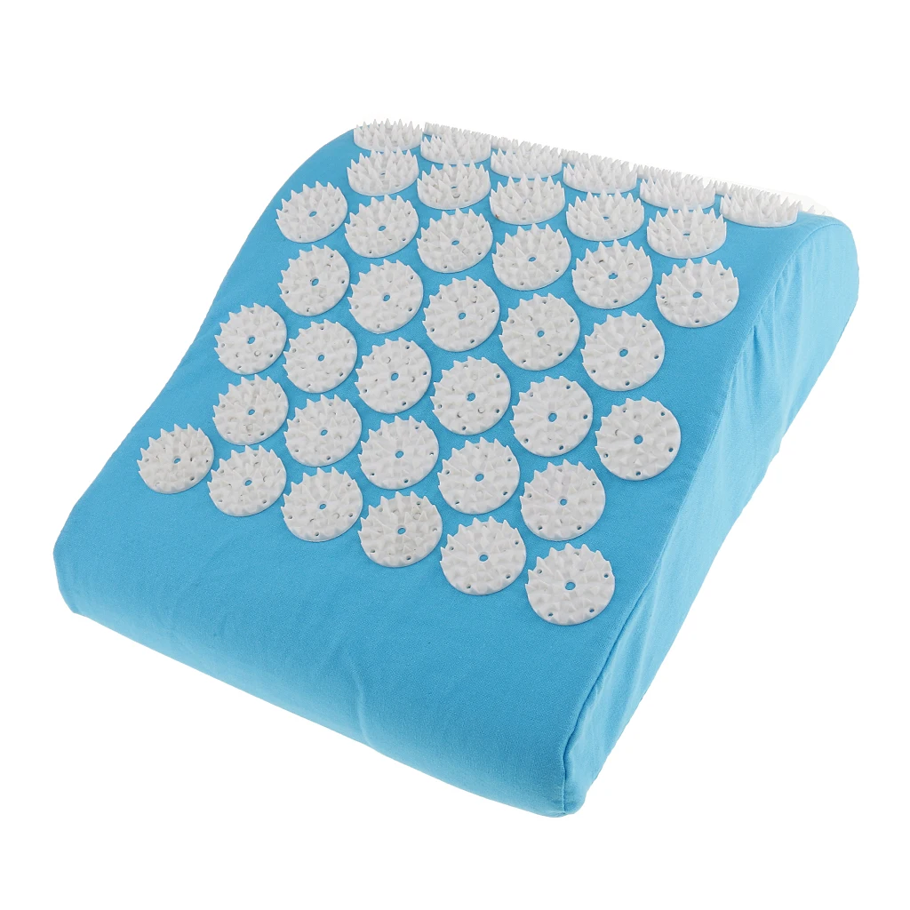 Neck Pillow Cushion Acupressure Massage Pillow Mat Cushion for Neck Shoulder Head Stress Tension Relaxing Home Yoga Use