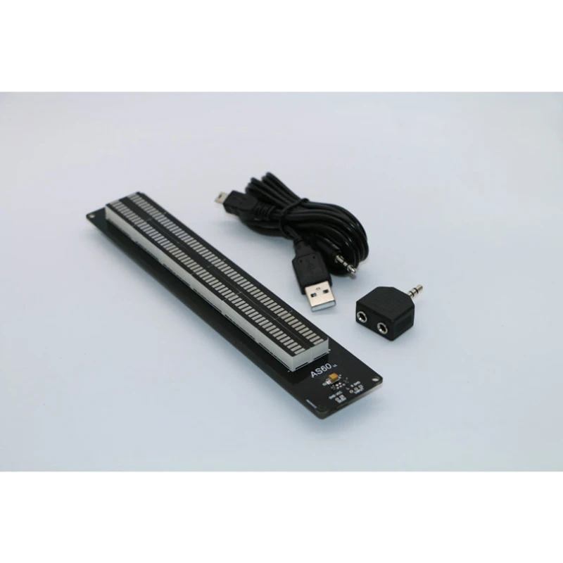  AS60 LED Music Spectrum Indicator Dual Channel 60 Professional Level Volume Display Electronic VU M - 4000171489579