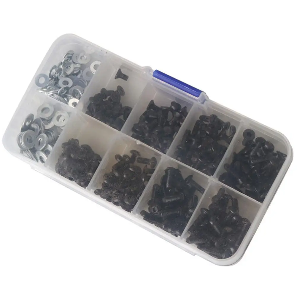 

340pcs/180pcs High Strength Durable Screw M3 Flat Cup Round Cup Screw Perfect Accessory Kit for 1 / 10 HSP RC Vehicles