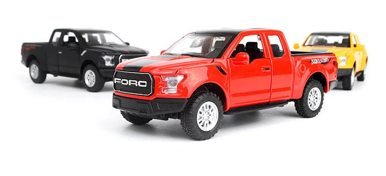 Горячий подарок 1:32 Ford F150 полицейская звукосниматель сплава модель, имитация металлического звука и света оттяните назад, детские игрушки