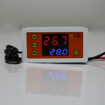 

AC110V-220V DC12V Thermostat Heating Cooling Temperature Controller with Buzzer
