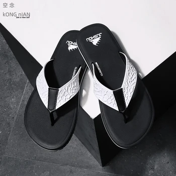 

Fashion Men flip flops Outdoor waterproof Beach Summer Men Slippers rubber non-slip wear-resisting comfortable men's slippers