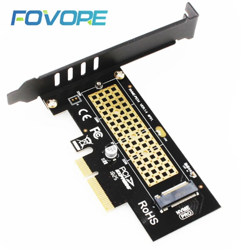 M.2 NVMe SSD NGFF к PCIE X4 адаптер M Key интерфейсная карта Suppor PCI e Express 3 0x4 2230 2280 Размер m.2