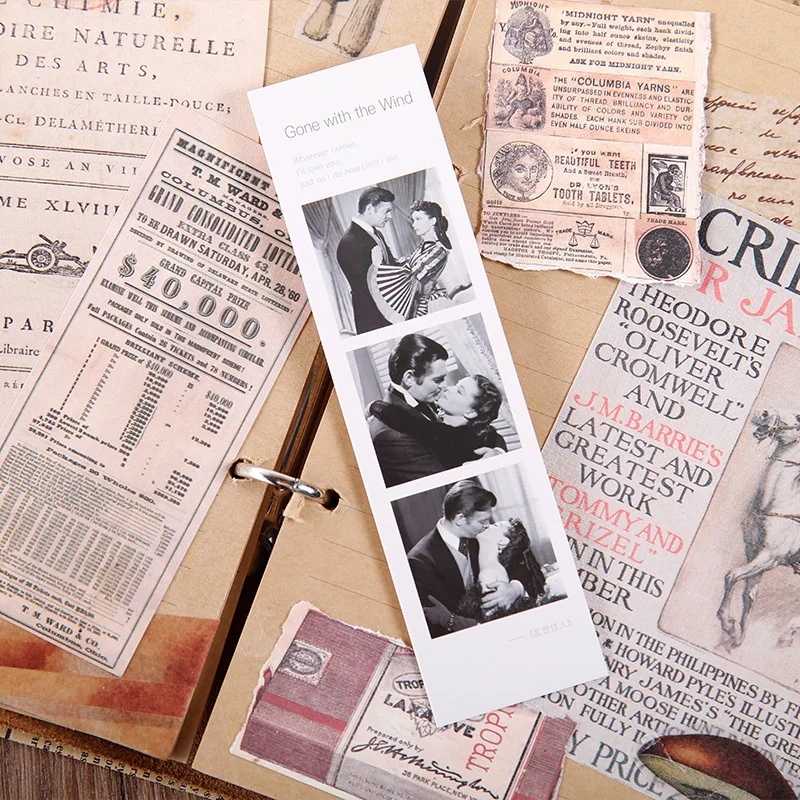 30pcs Classic Film Series Box Bookmark Aesthete Stationery Give A Gift To Someone Who Likes Reading