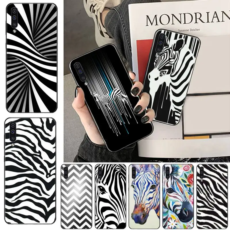 

Zebra black and white stripes Phone Case For Samsung galaxy S 7 8 9 10 20 edge A 6 10 20 30 50 51 70 note 10 plus