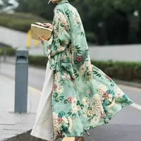 2020 Bohemian Printed Summer Beach Wear Clothes Long Kimono Cardigan Plus Size Cotton Tunic Women Tops and Blouse Shirts A147 2