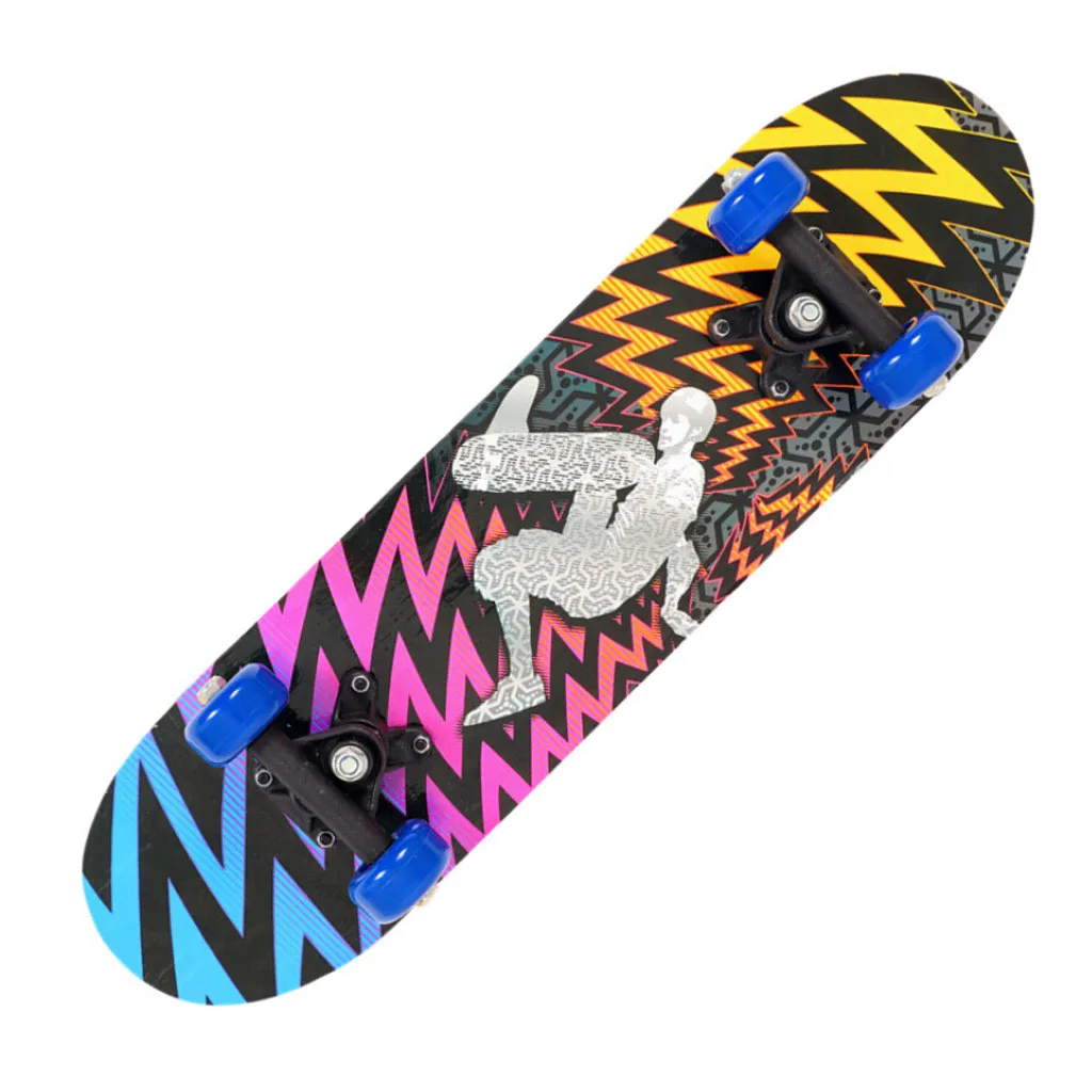 kids Skateboarder Children Skateboard Kid Scooter Longboard Pulley Wheel 17 inch Skateboard for children Gifts #0604g30