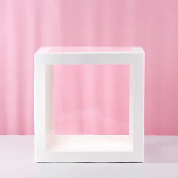 

Cube Transparent Boxes Balloon Packing Box Special Party 1pcs LOVE Baby Shower Birthday Creative Letter Transparent Boxes