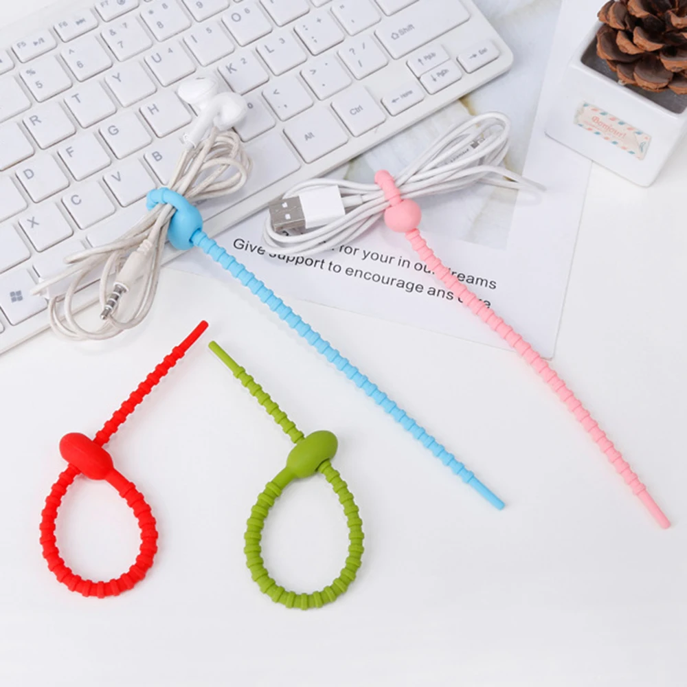 

Silicone Multicolor Cable Protector Data Line Cord Protector Protective Organizer Cable Cord For iphone Samsung phone earphone