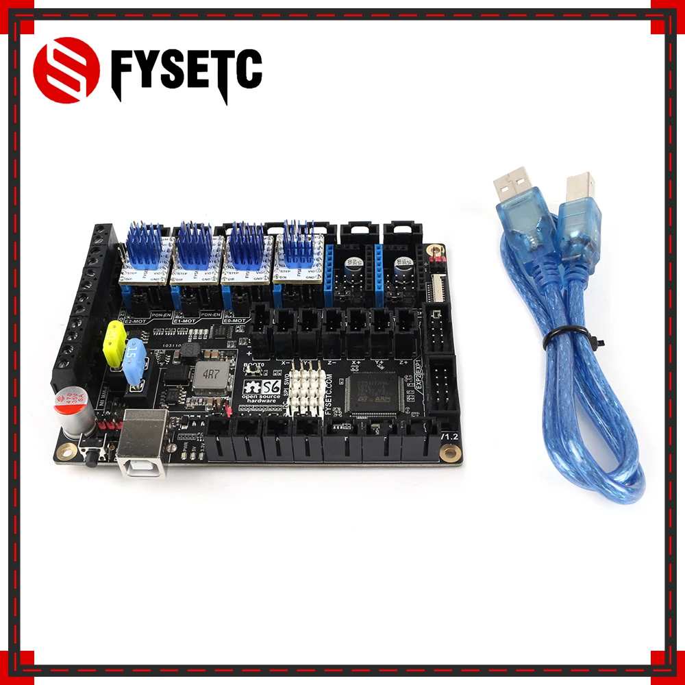 S6 V1.2 доска 32 бит плата управления MX разъем VS F6 SKR V1.3 с 4 шт. TMC2209 V3.0 Драйвер шагового