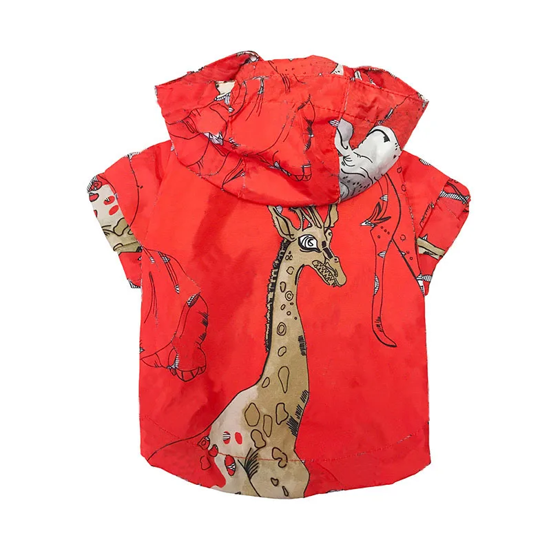 Толстовки для маленьких собак, ветровка для чихуахуа, французский бульдог, куртка для питомцев, для щенков, кошек, костюм PC1136 - Цвет: Red