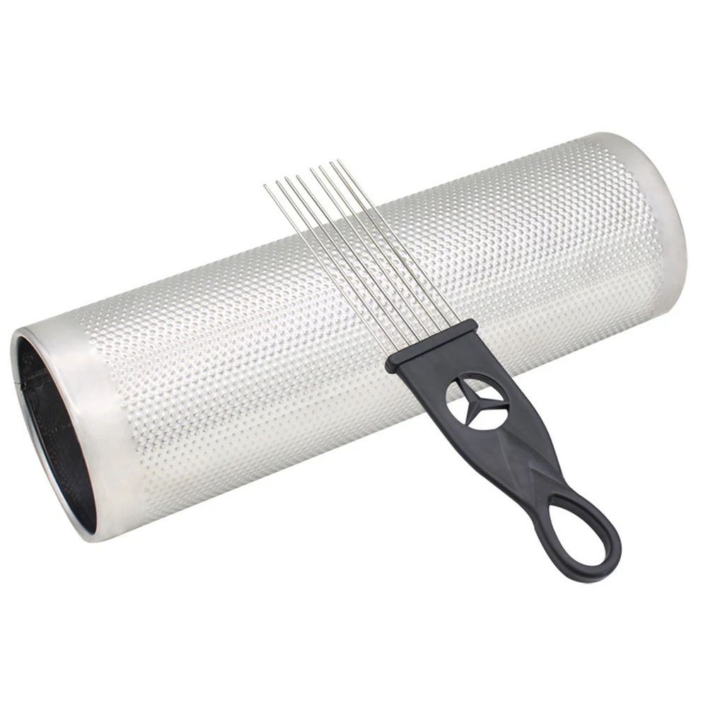 Stainless Steel Guiro Instrument with Scraper Latin Percussion Musical Tool Guiro Instrument Scraper Latin Percussion Musical To