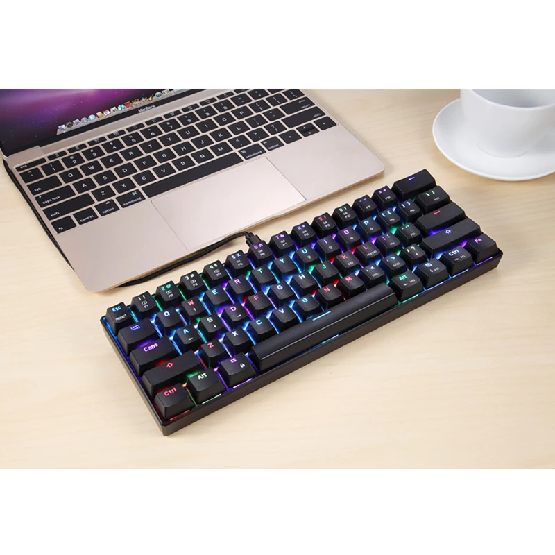 

USB Wired Mechanical Keyboard Kailh BOX Axis RGB Backlight With Switch Gaming Keypad for PC Computer Gaming