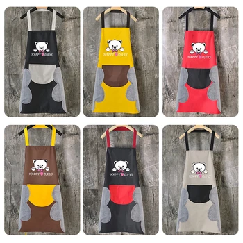 

Kitchen Apron cartoon Printing Kids Aprons BBQ Bib Apron For Women Cooking Baking Restaurant Apron Home Cleaning Tools 73*61cm