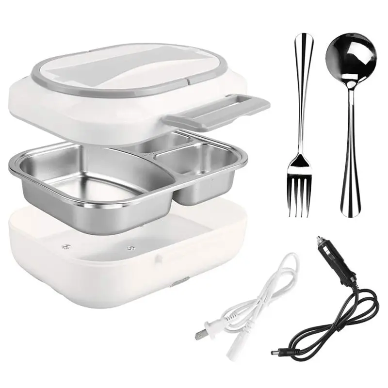 

Us Plug Portable Electric Lunch Box - Car Use 12V Home Use 110V Electric Heating Food Heater, Bento Meal Warmer Lunch Warmer Box