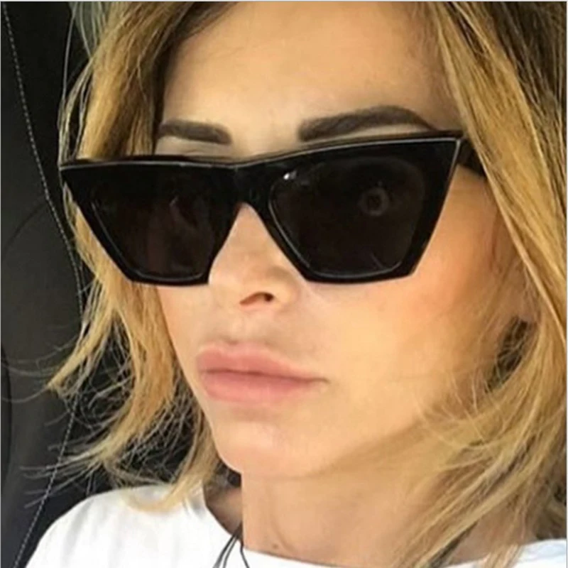 

Lantzena 2020 New Brand Sunglasses Square Glasses Personalized Cat Eye Colorful Goggles Trend Versatile Sunglasses UV400 Curtain