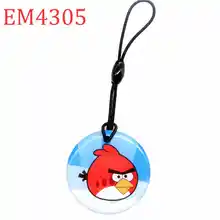 125 кГц ID пустая карта записываемая перезаписываемая RFID брелок жетон тег EM4305 EM4205 падение клей брелок значок карта контроля доступа 1