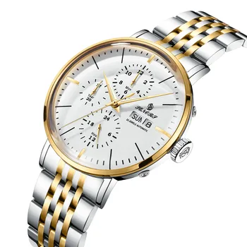 

SENORS Brand Mens Watches Top Brand Luxury Automatic Mechanical Wristwatches Men Waterproof Stainless Steel Multifunction Watch