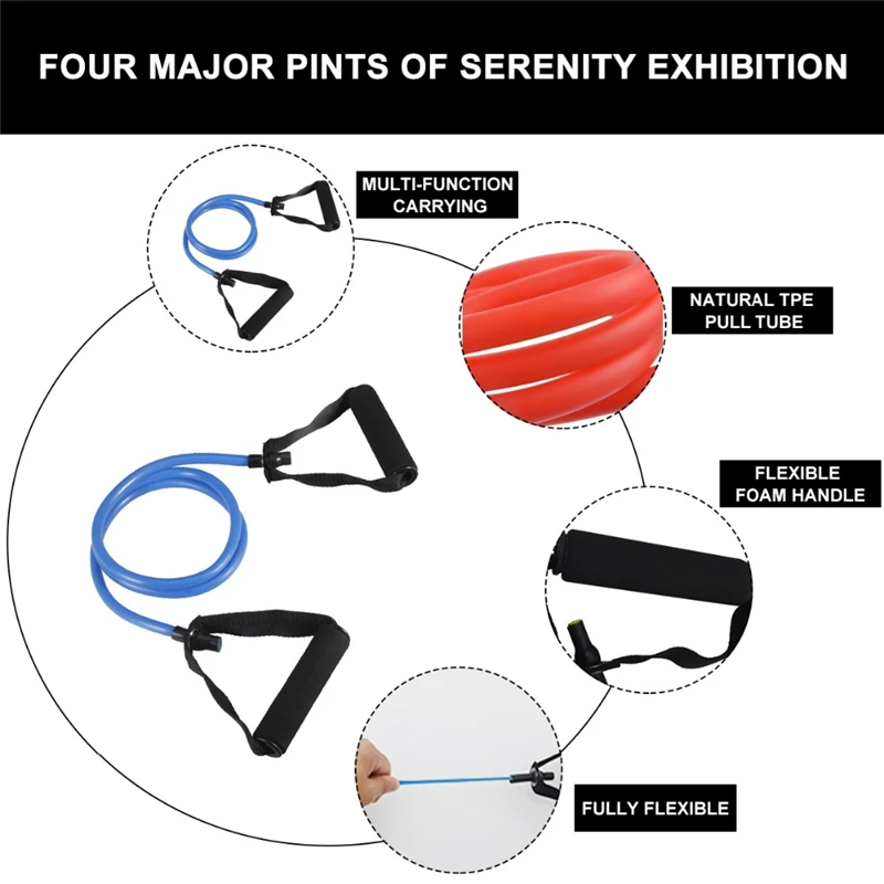 5 Levels Resistance Bands Fitness Yoga Pull Rope Rubber Expander Elastic Band Fitness Home Gym Workout Equipment resistance bands chest expander resistance band fitness tension rope resistance strap