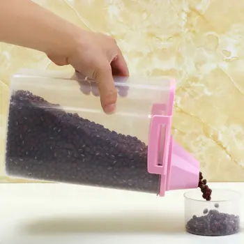 

Plastic sealed storage jar cereal jar jar kitchen large covered storage box food