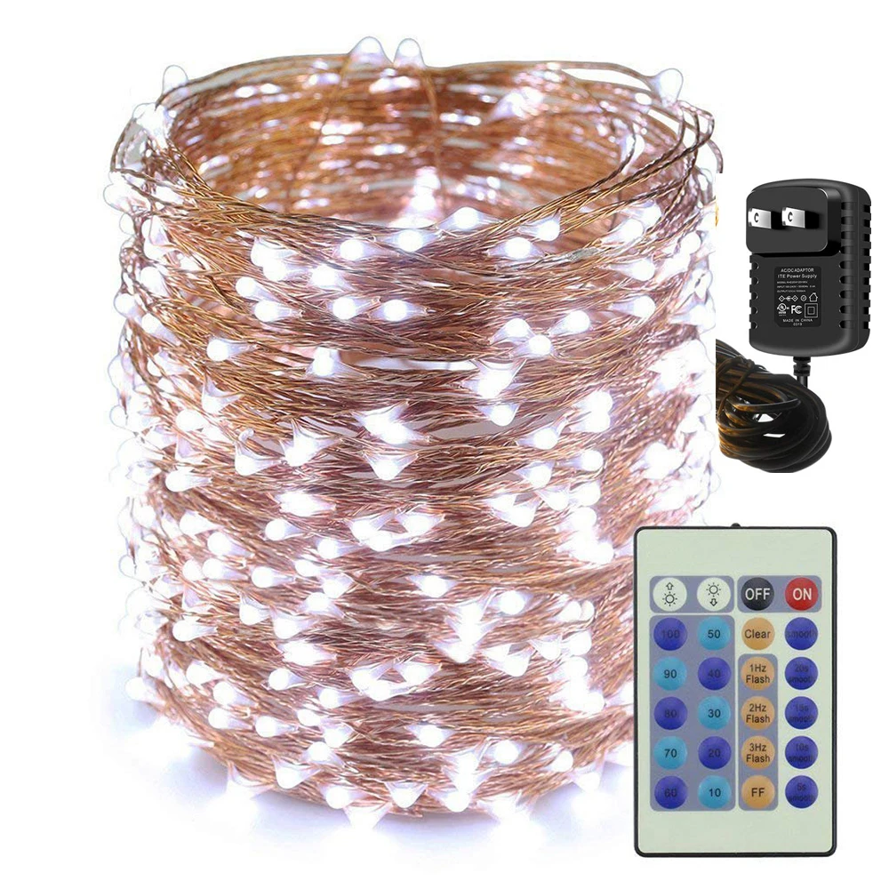 

Fairy Lights 10M 20M 30M 50M 100M String Lights Remote Control Timer Twinkle String Lights for Garden Party Holiday Decoration