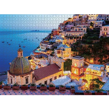 

1000Pcs/set Paper Jigsaw Puzzles Amalfi Coast Landscape Puzzles Educational Toys for Kids Adults ENA88