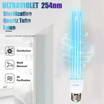 

30W UV Sterilizer Bulb E27 Lamp Tube UV Led Lamp Sterilization Light Bulb 110V/220V Ultraviolet Micro Ozone Disinfection Lamp