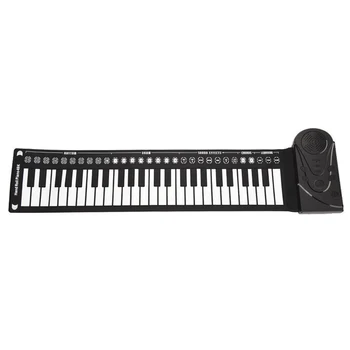 

Multi Style Gift Flexible Folding Electronic Keyboard Recording Musical Instrument Portable 49 Keys Roll-Up Piano With Speaker