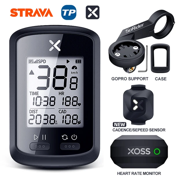XOSS GPS Bike Computer G+ Wireless Cycling Speedometer Road  MTB Waterproof Bluetooth ANT+ Cadence Speed Cycle Bicycle Computer G PLUS Group I