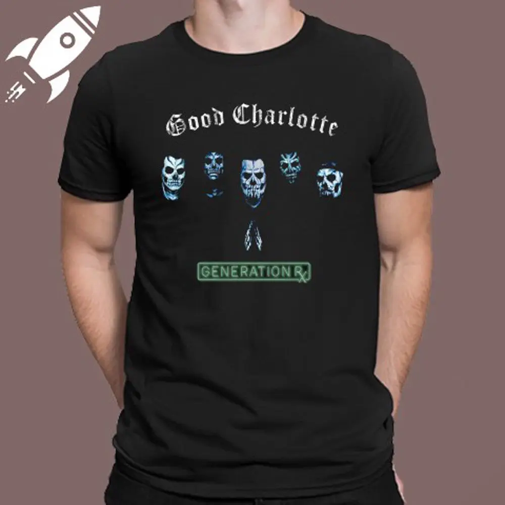 GOOD CHARLOTTE GENERATION RX альбом Мужская Черная Футболка размер S M L XL 2XL 3XL |