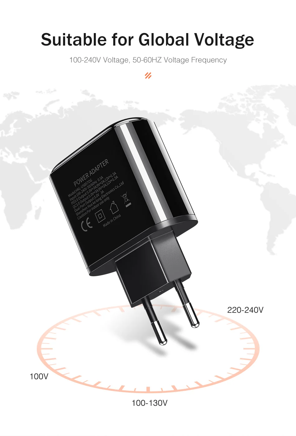 Быстрая зарядка 3,0 USB зарядное устройство для iPhone samsung REDNUT светодиодный дисплей type-C PD быстрое настенное зарядное устройство для мобильного телефона Xiaomi huawei