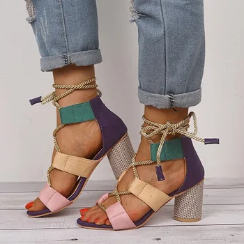 

Size Sandals Women Summer high heel party