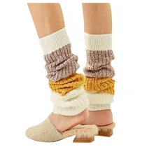 Высокие Носки до бедра, Модные женские ботфорты выше колена, Длинные Носки, одноцветные чулки, теплые Носки