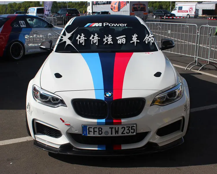  Car Accessories Decorative Stickers Vinyl Sport Stickers Decals Racing Stripes Ralliart sticker For