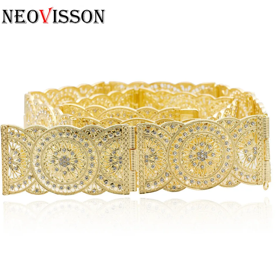 NEOVISSON Morocco caftan пояс для женщин золотой и серебряный цвет этнические Свадебные украшения металлическая цепочка на талии выдалбливают цветок пояс