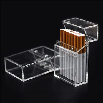 

Newest Cigarette Case Thick Portable High Quality Lighter Package Storage Box Ins Wind Transparent Cigarette Cases