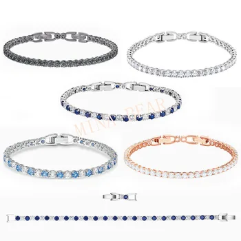 

2020 SWA New Fashion TENNIS DELUXE Bracelet Claw Stone Inlaid Round Crystal Feminine Fresh and Pleasing Romantic Jewelry Gift