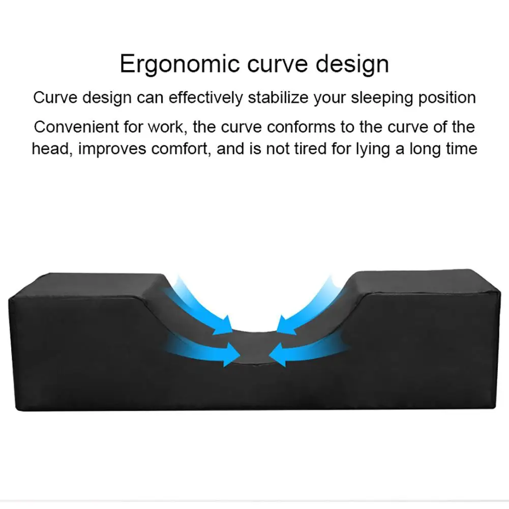 New Eyelash Extension Pillow Professional Curve Memory Foam Pillow Neck Support Grafting Eyelash Cushion For Beauty Salon Tools
