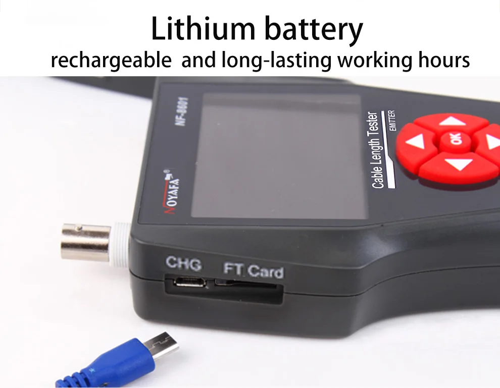 NOYAFA NF-8601W Многофункциональный тестер сетевого кабеля ЖК-дисплей тестер длины кабеля тестер точки останова английская версия NF_8601W