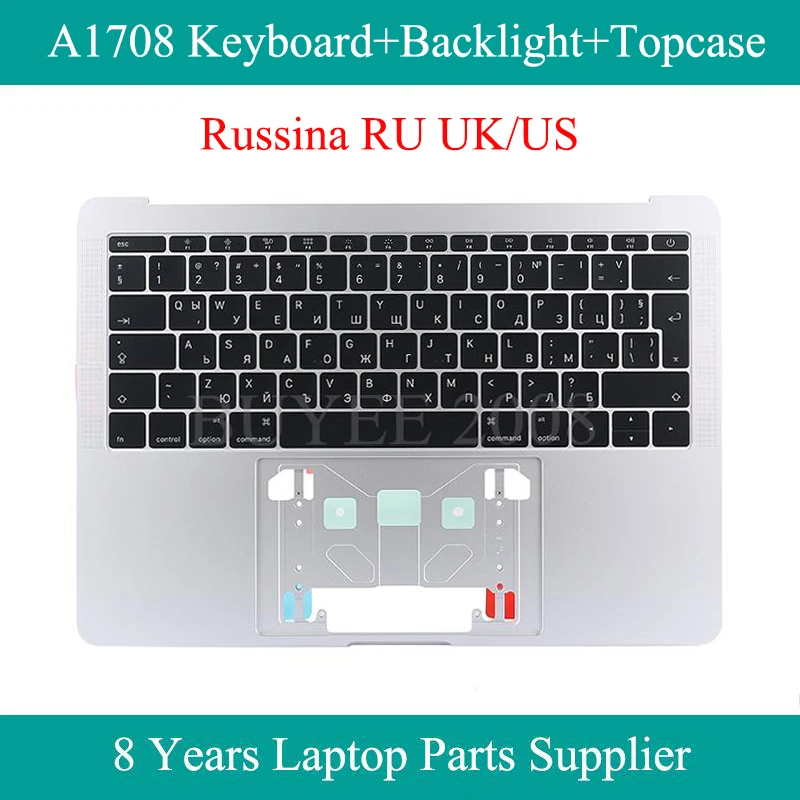

Оригинальная клавиатура A1708 Topcase с русской раскладкой, русской, английской раскладкой для Macbook Pro Top Case A1708 клавиатура с подсветкой