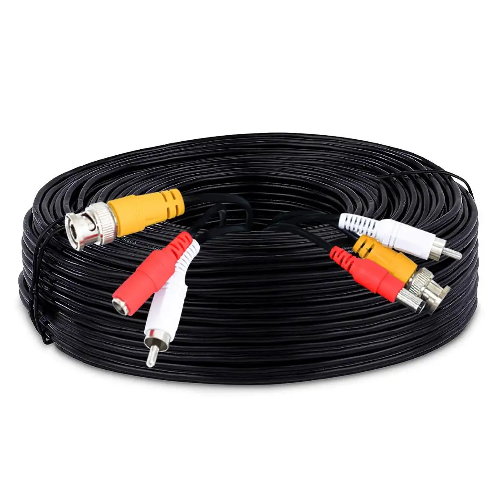 Новый BNC + RCA + DC разъем 3 в 1 BNC Кабель питания Видео Аудио расширение Plug and Play кабель провод для камера видеонаблюдения системы безопасности Новый BNC + RCA + DC разъем 3 в 1 BNC Кабель питания Видео Аудио расширение Plug and Play кабель провод для камера видеонаблюдения системы безопасности