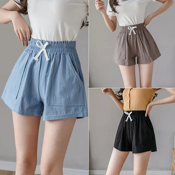 

COIGARSAM 4XL Plus Size Fashion Cotton Linen Women Skirt Summer Casual Skirts Brown Blue Black 5867